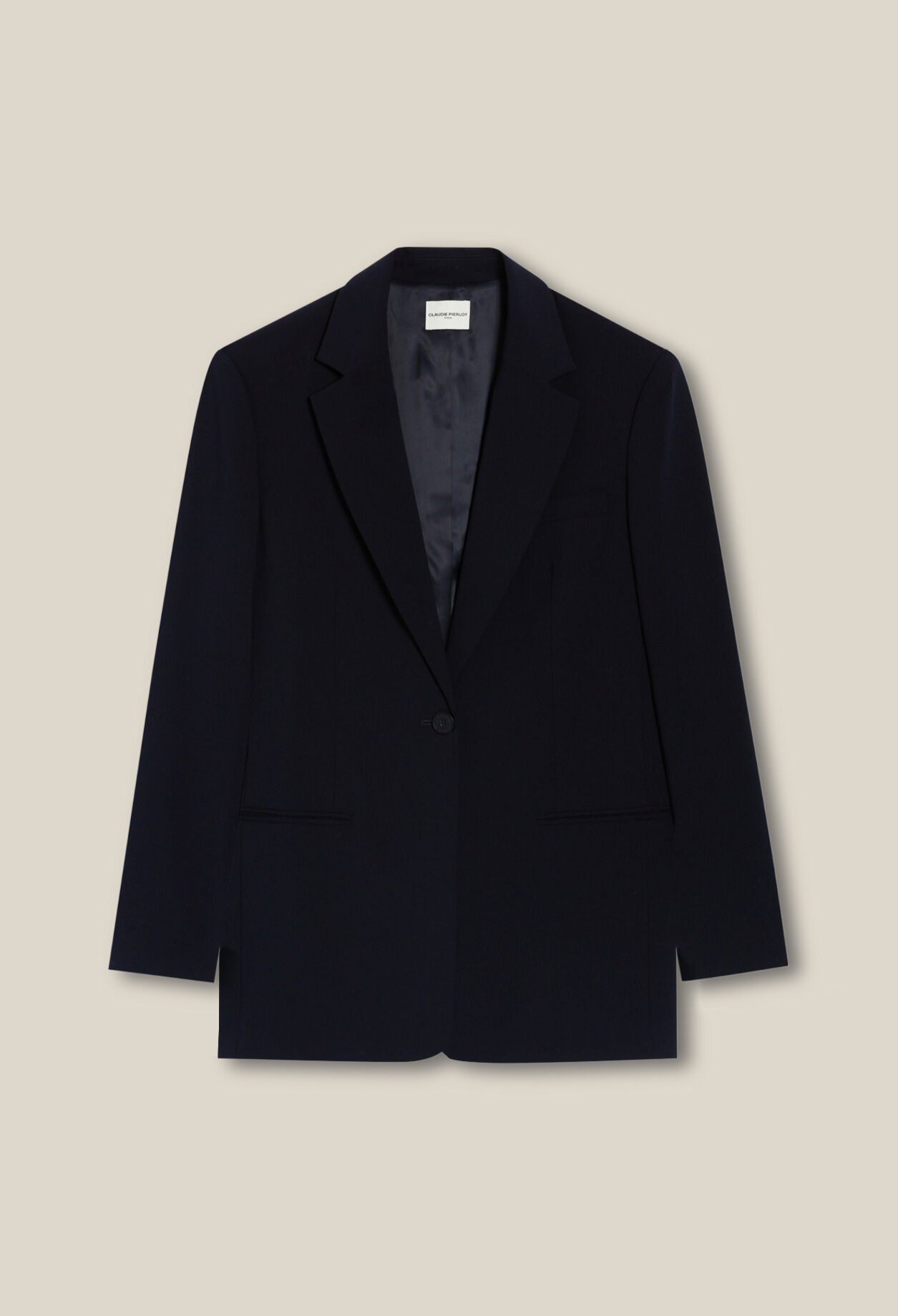 Veste tailleur oversize marine