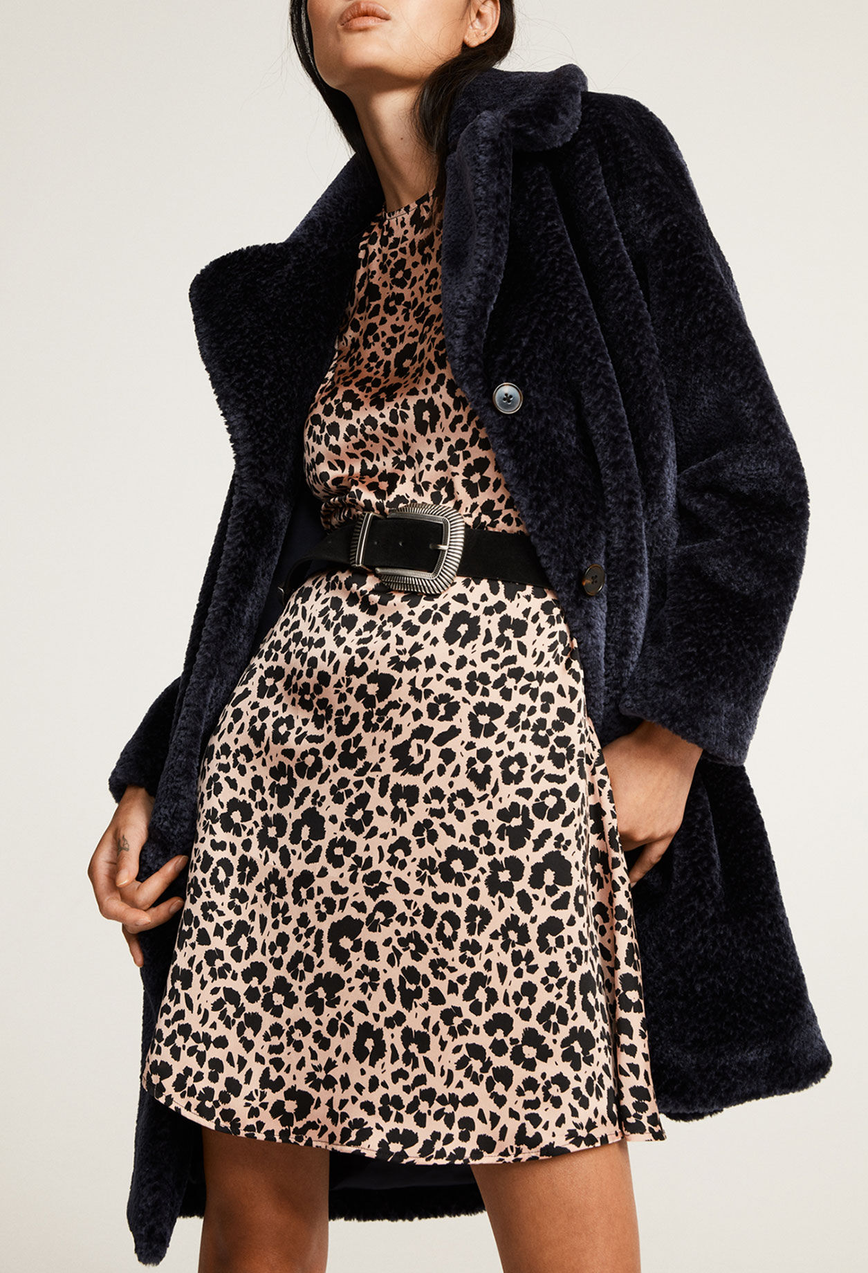Robe patineuse leopard