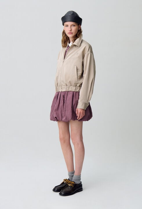 Blouson oversize zippé