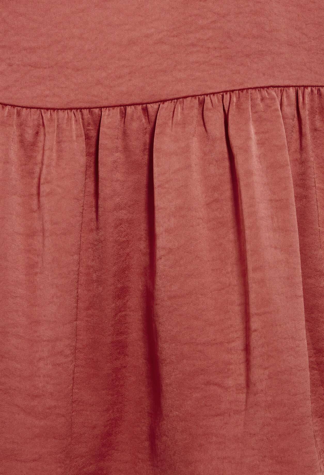 Robe midi satinée terracotta