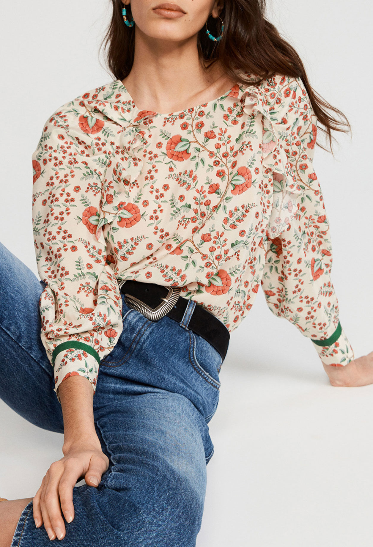 Blouse fleurie