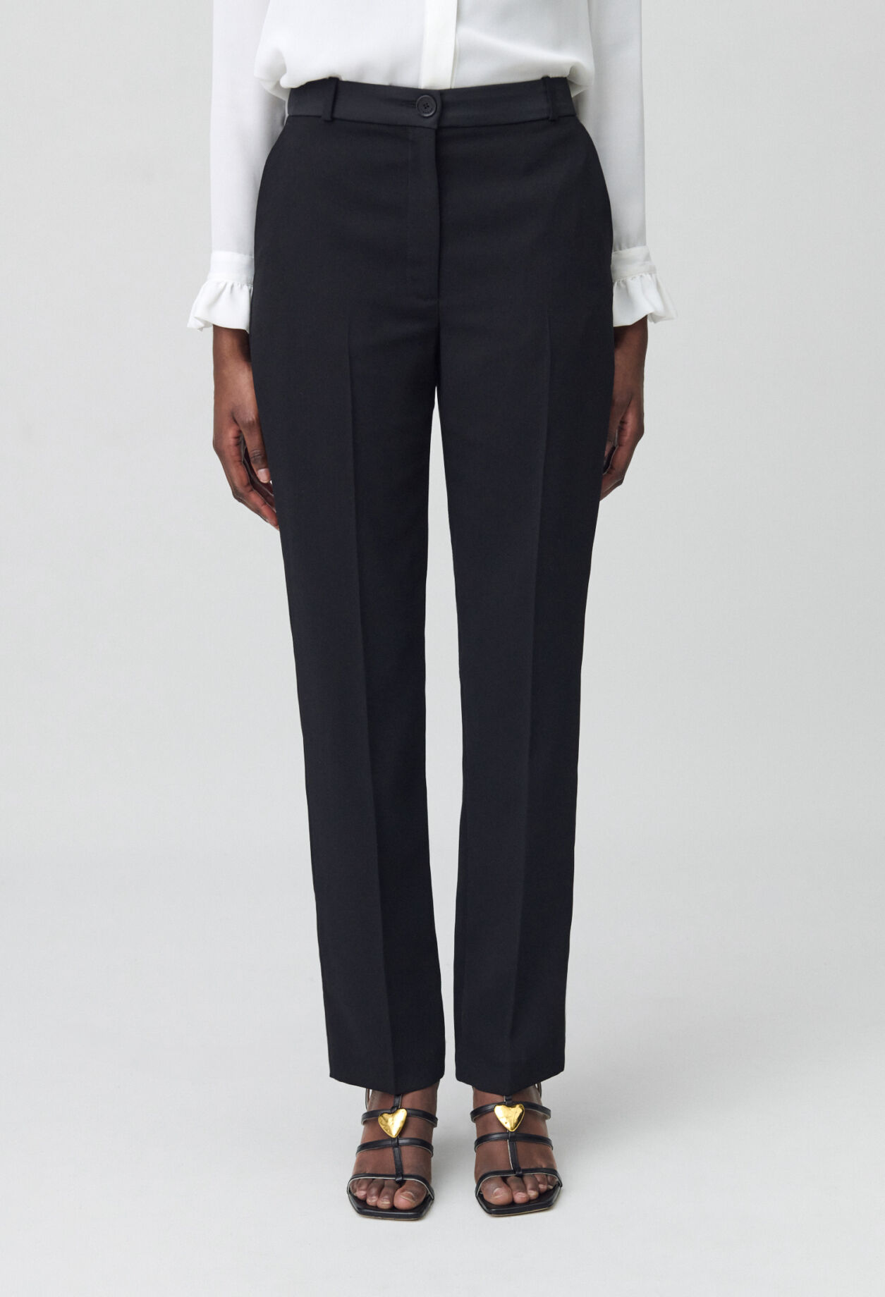 Pantalon tailleur coupe cigarette