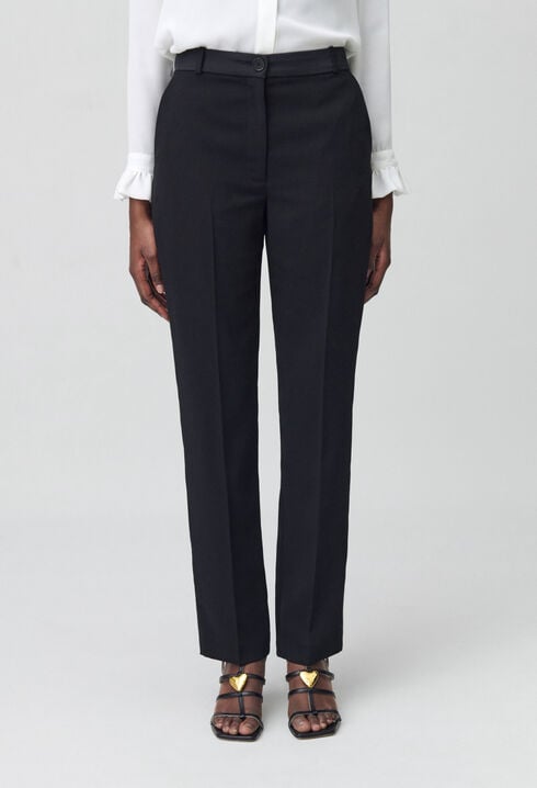 Pantalon tailleur coupe cigarette