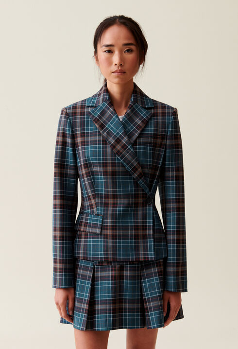 Veste tailleur carreaux
