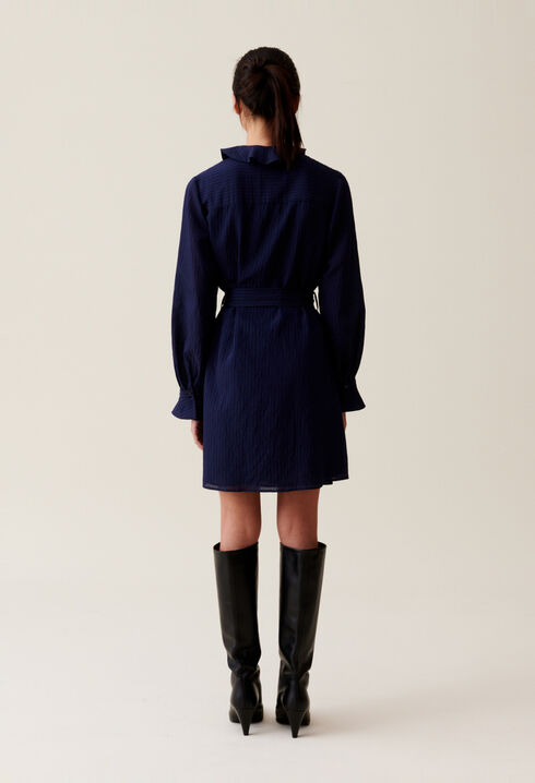 Robe rayures volants marine