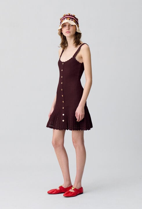 Robe courte crochet