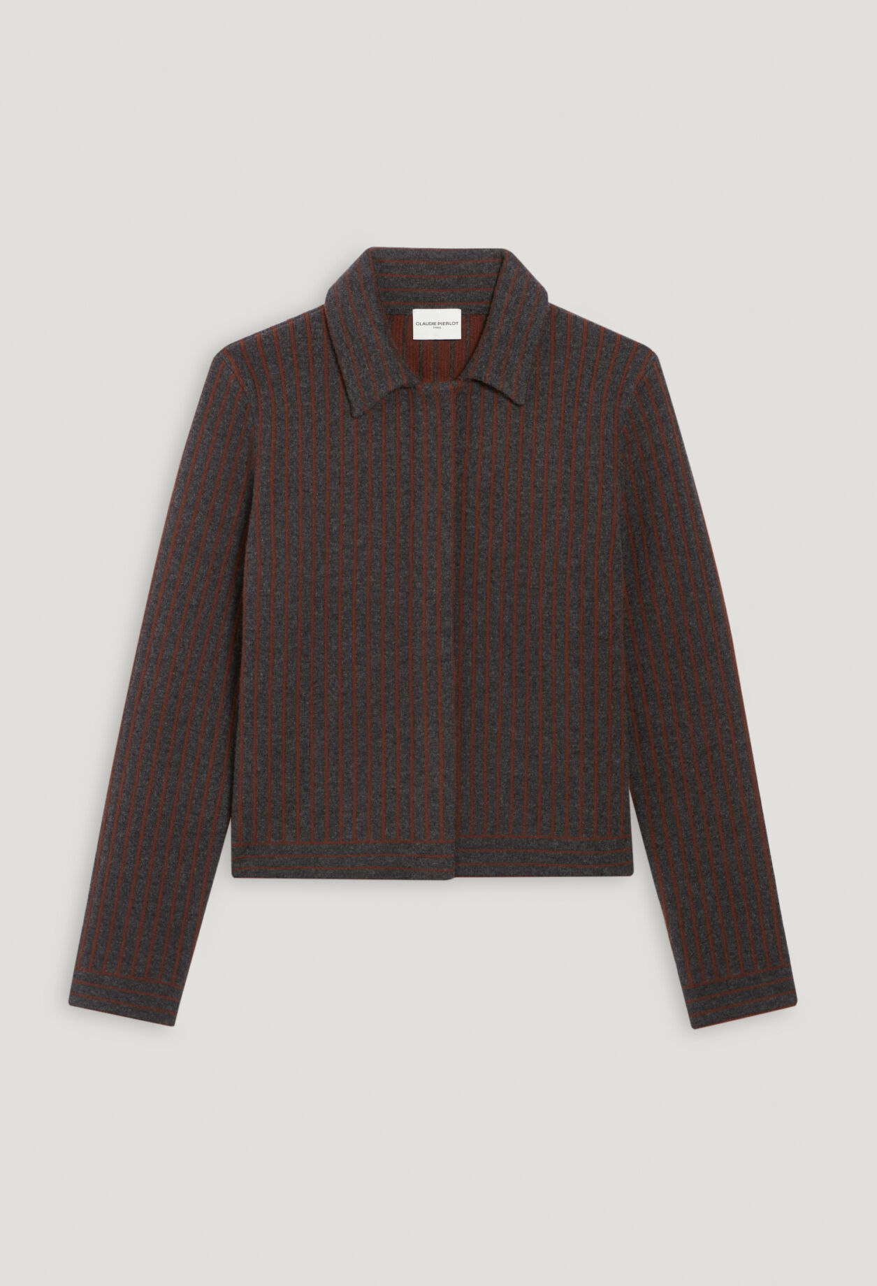 Cardigan maille rayée 