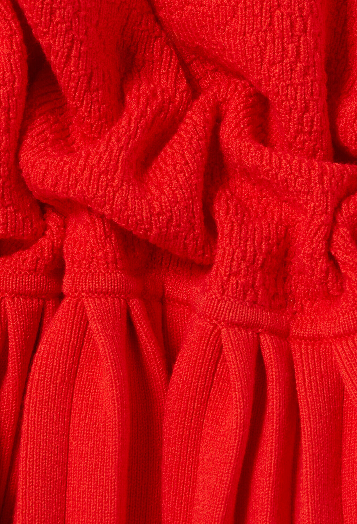 Robe maille pliss&eacute;e