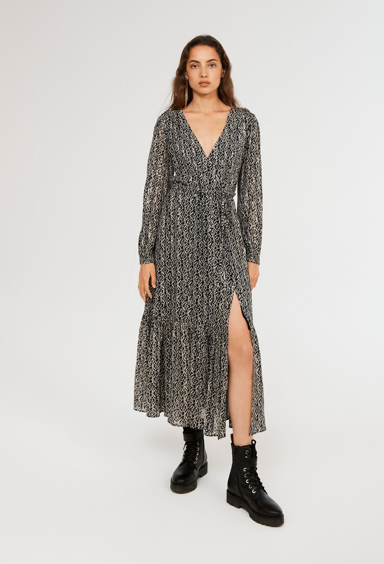 Robe midi imprimée