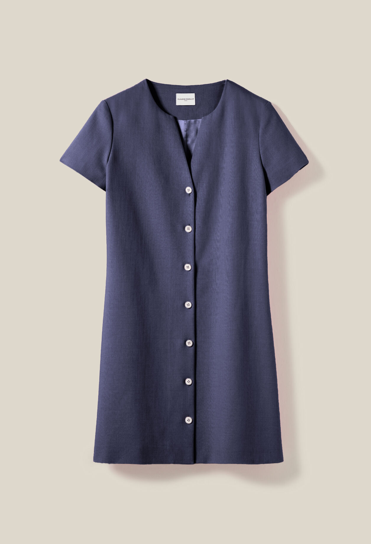 Robe courte boutonnée