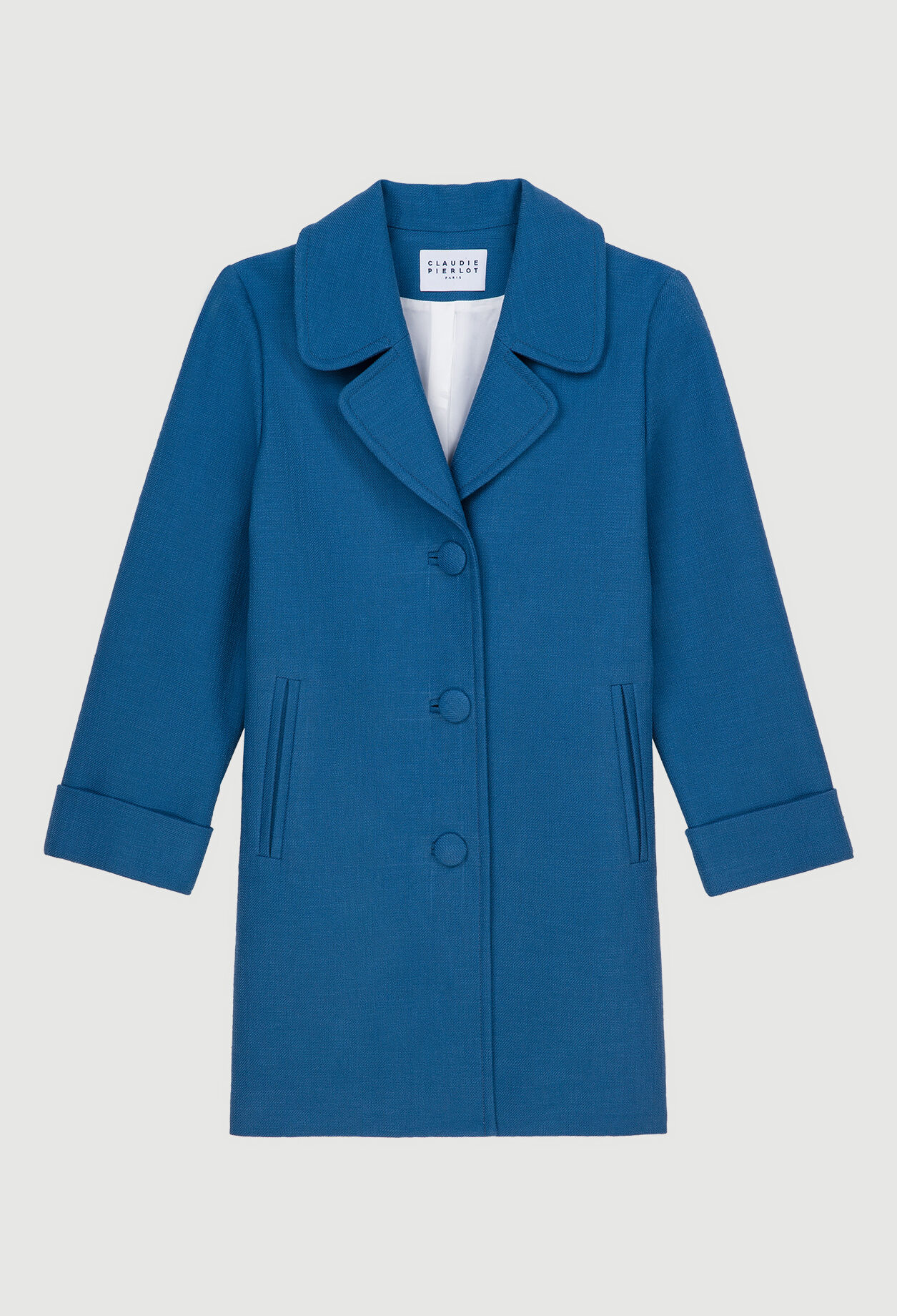Manteau mi-long en coton