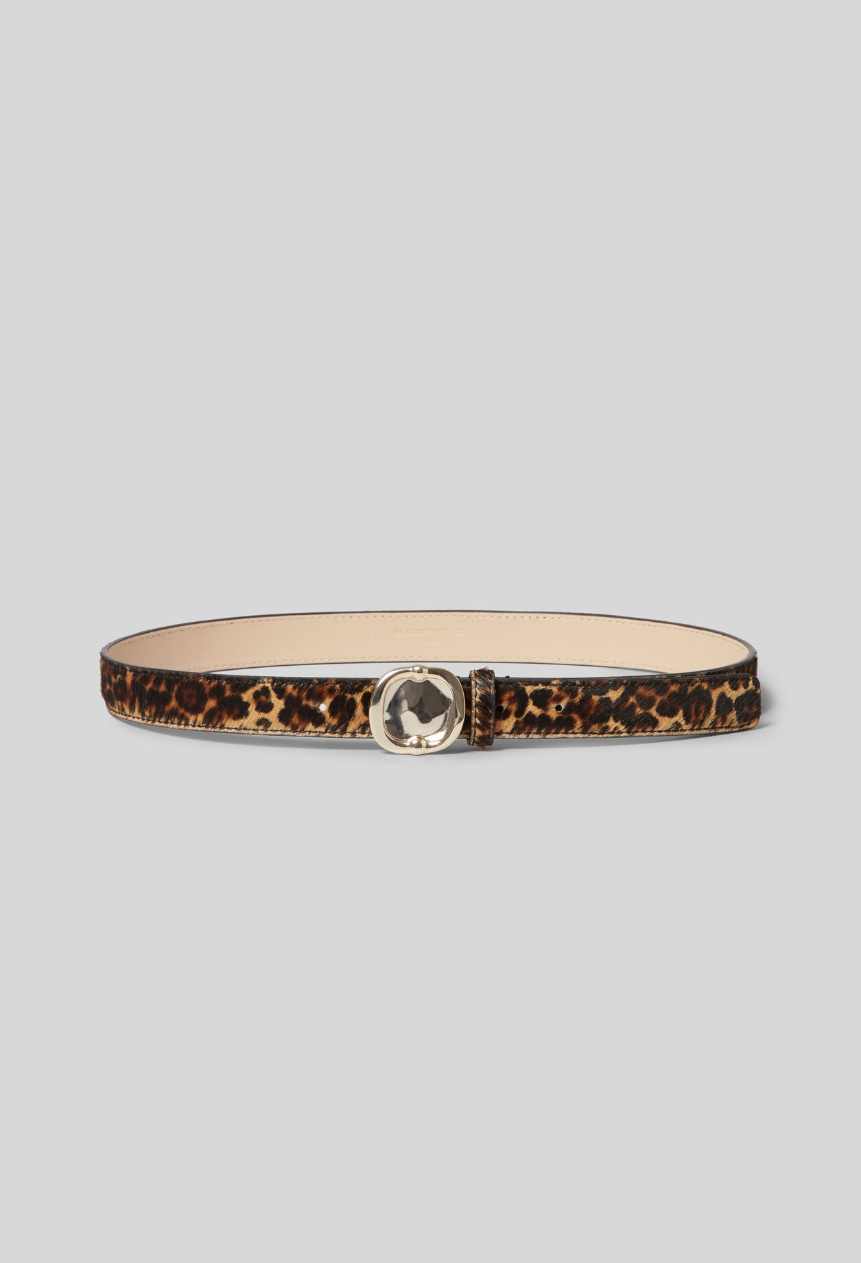 Ceinture cuir léopard