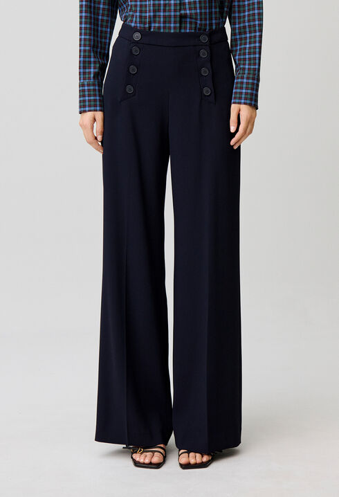Pantalon &agrave; pont