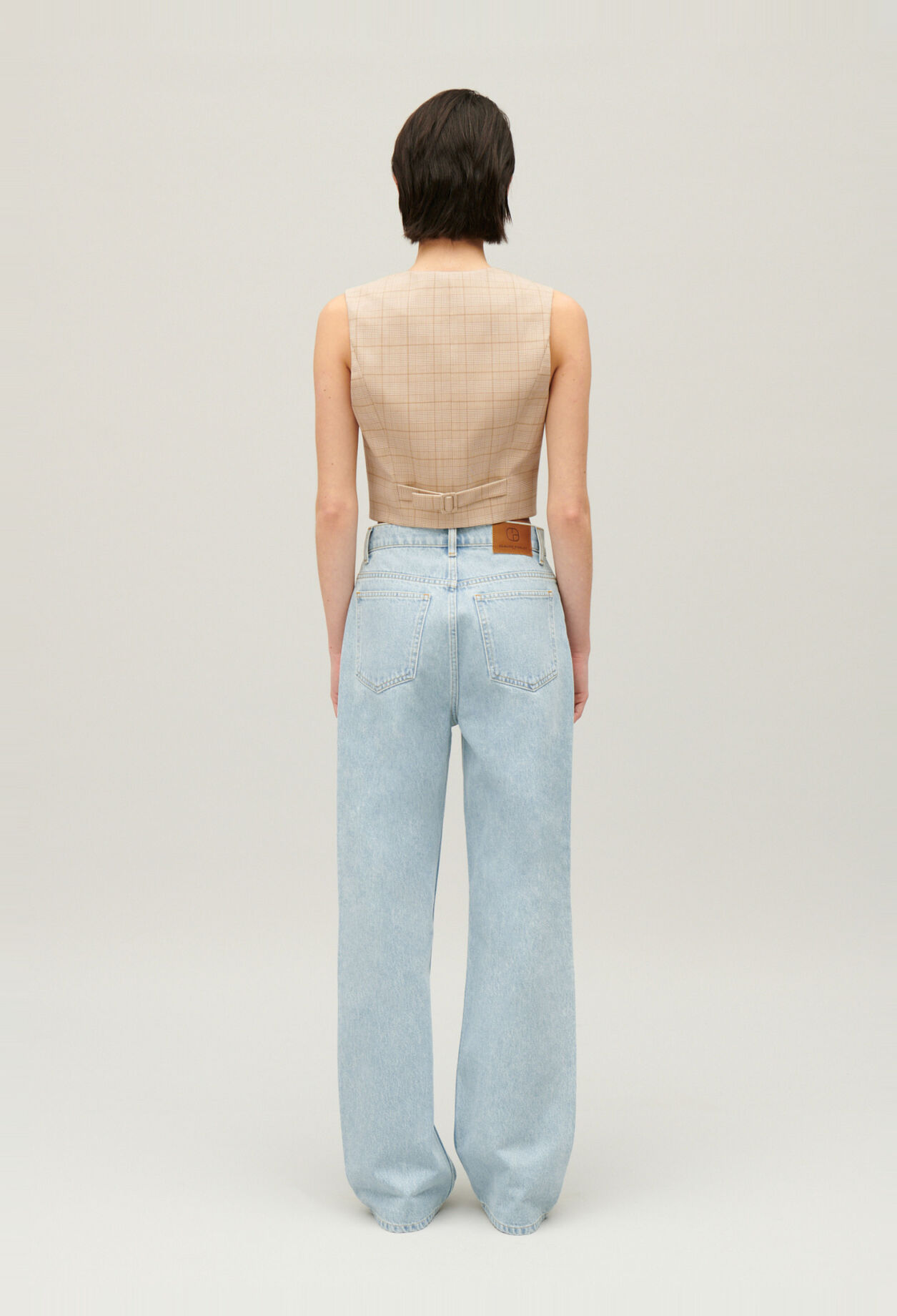 Jean Louis flare bleu délavé
