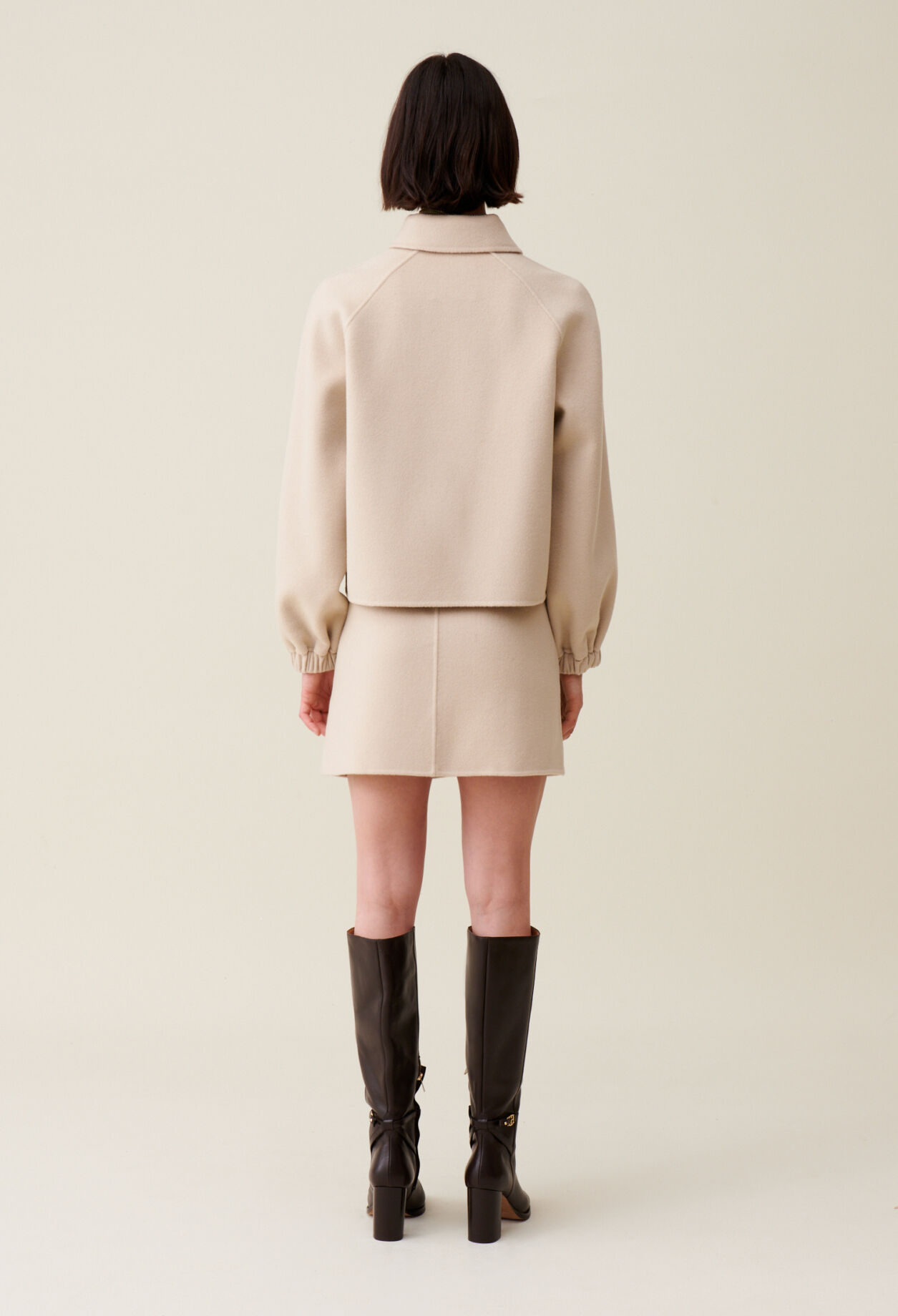 Veste courte col chemise