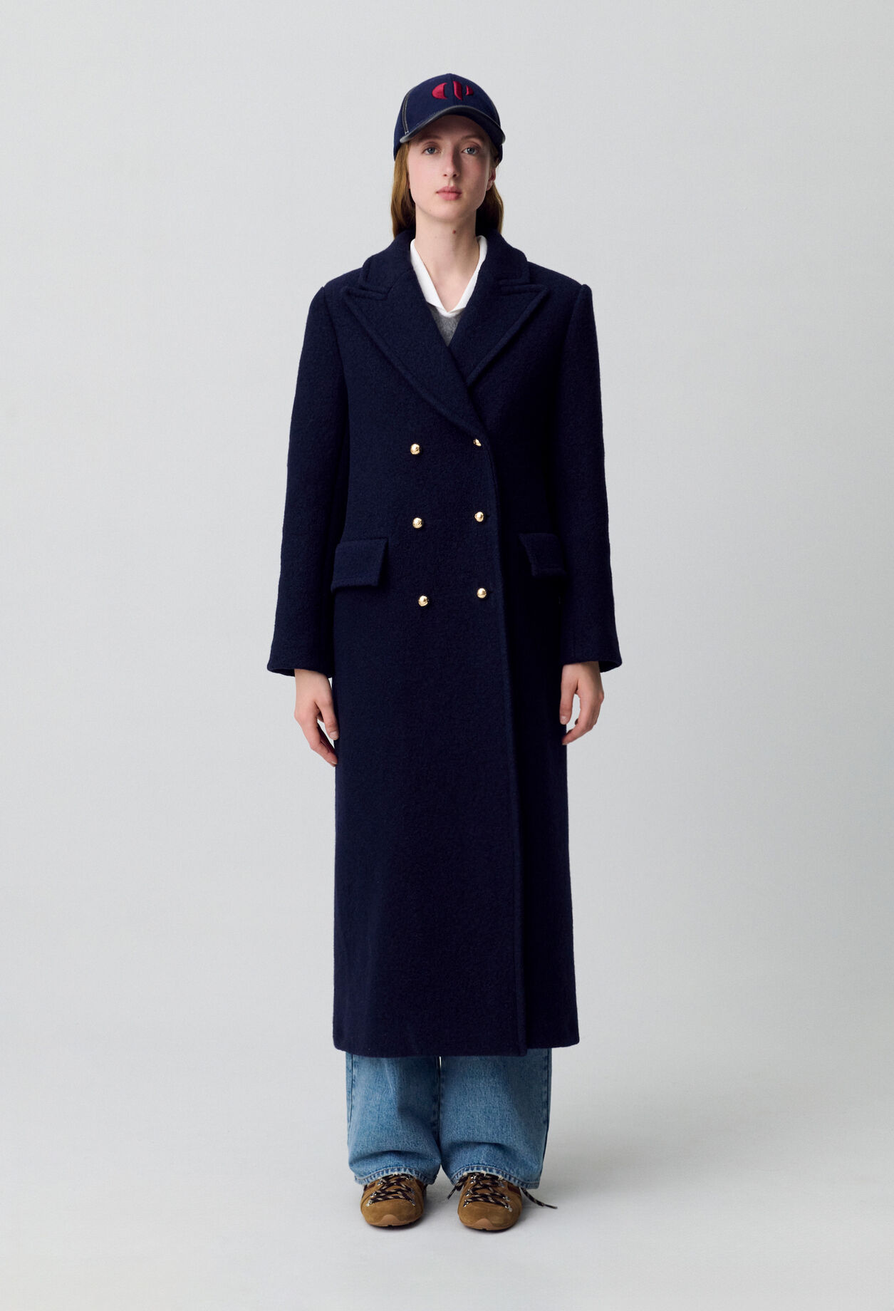 Manteau long droit
