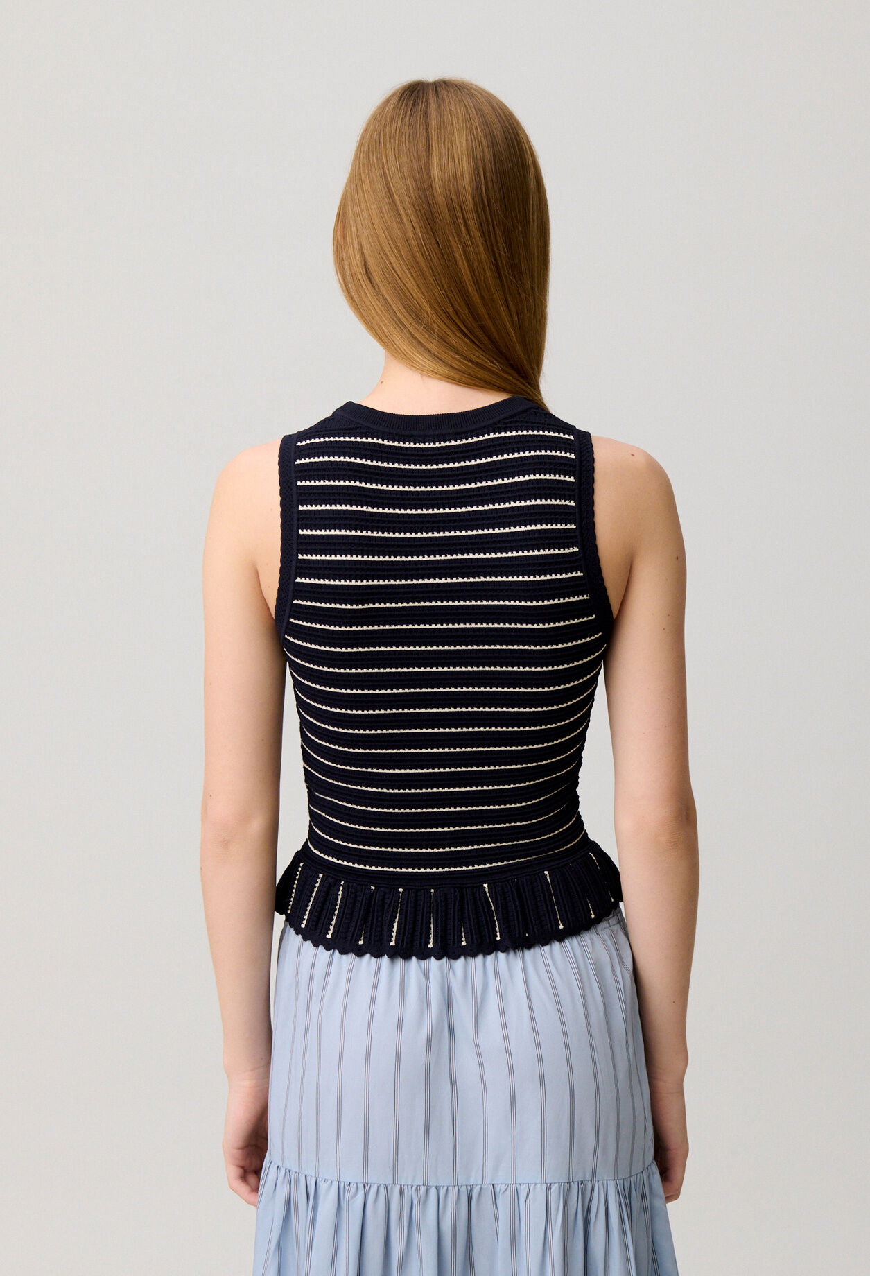 Top maille ray&eacute;
