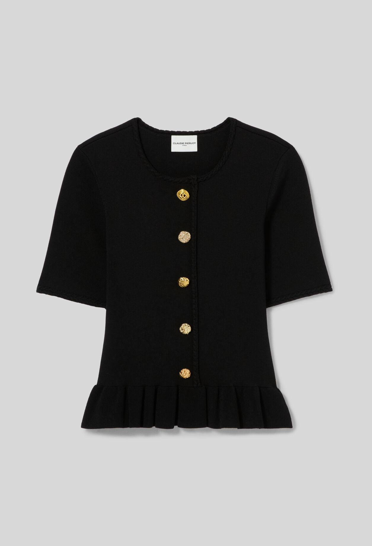 Top maille col rond
