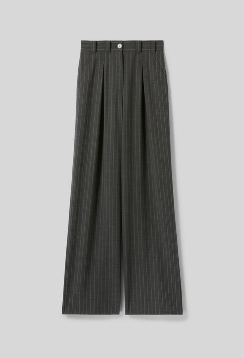 Pantalon droit taille haute