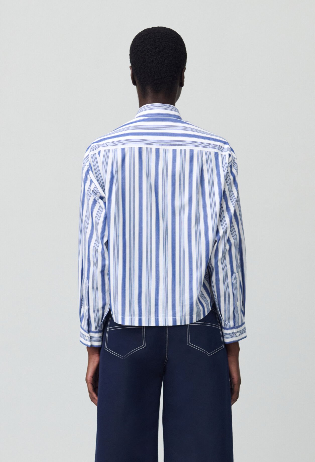 Chemise rayures col noeud