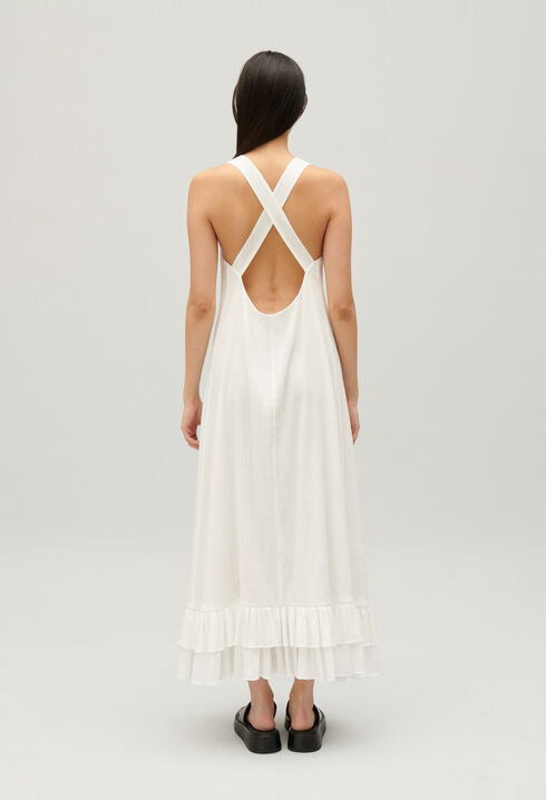 Robe midi volants