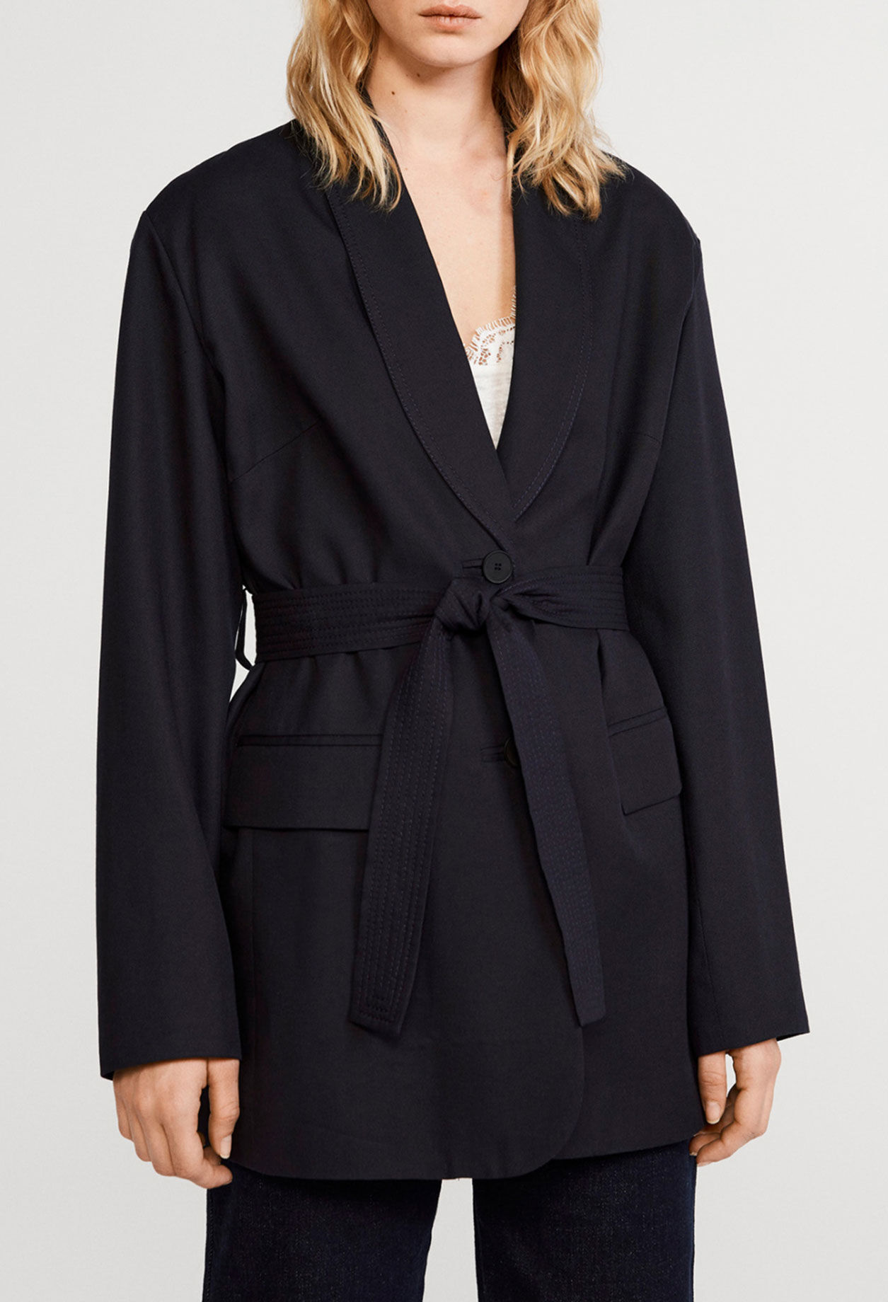 Veste ceinturée