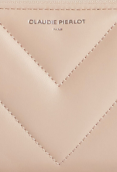 Portefeuille cuir matelassé