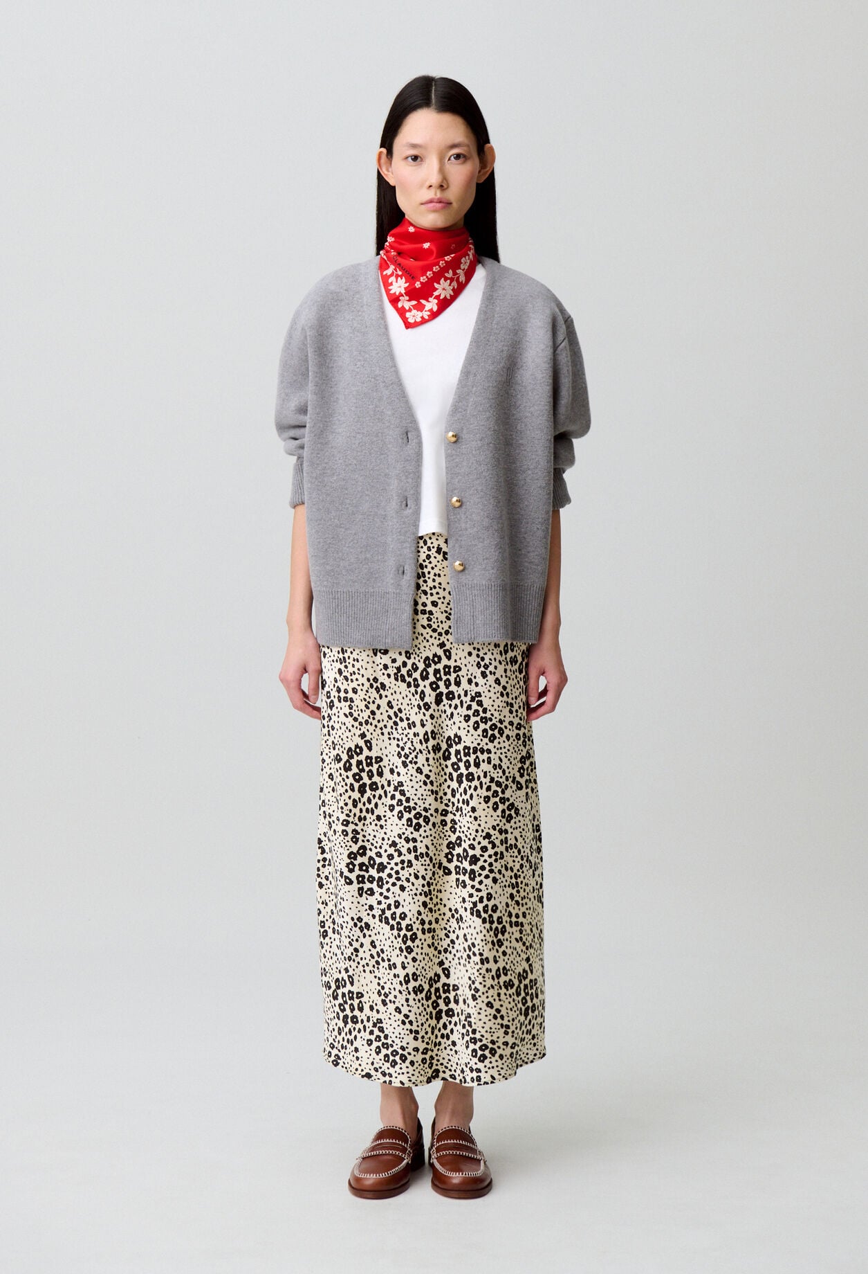 Cardigan maille oversize