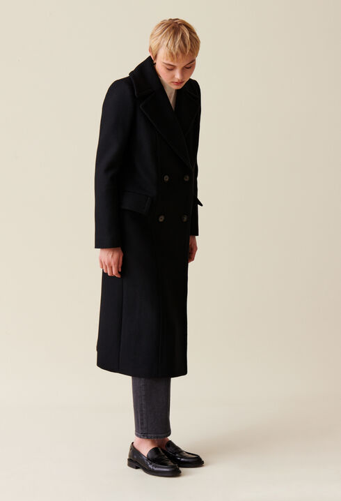 Manteau long croisé
