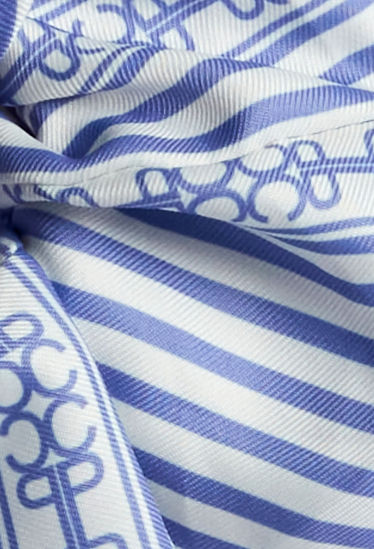 Chouchou rayures bleu