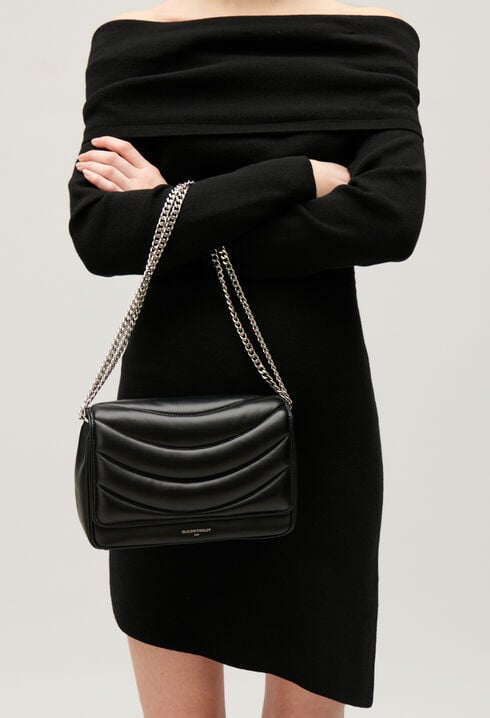 Sac Angeli matelassé cuir noir