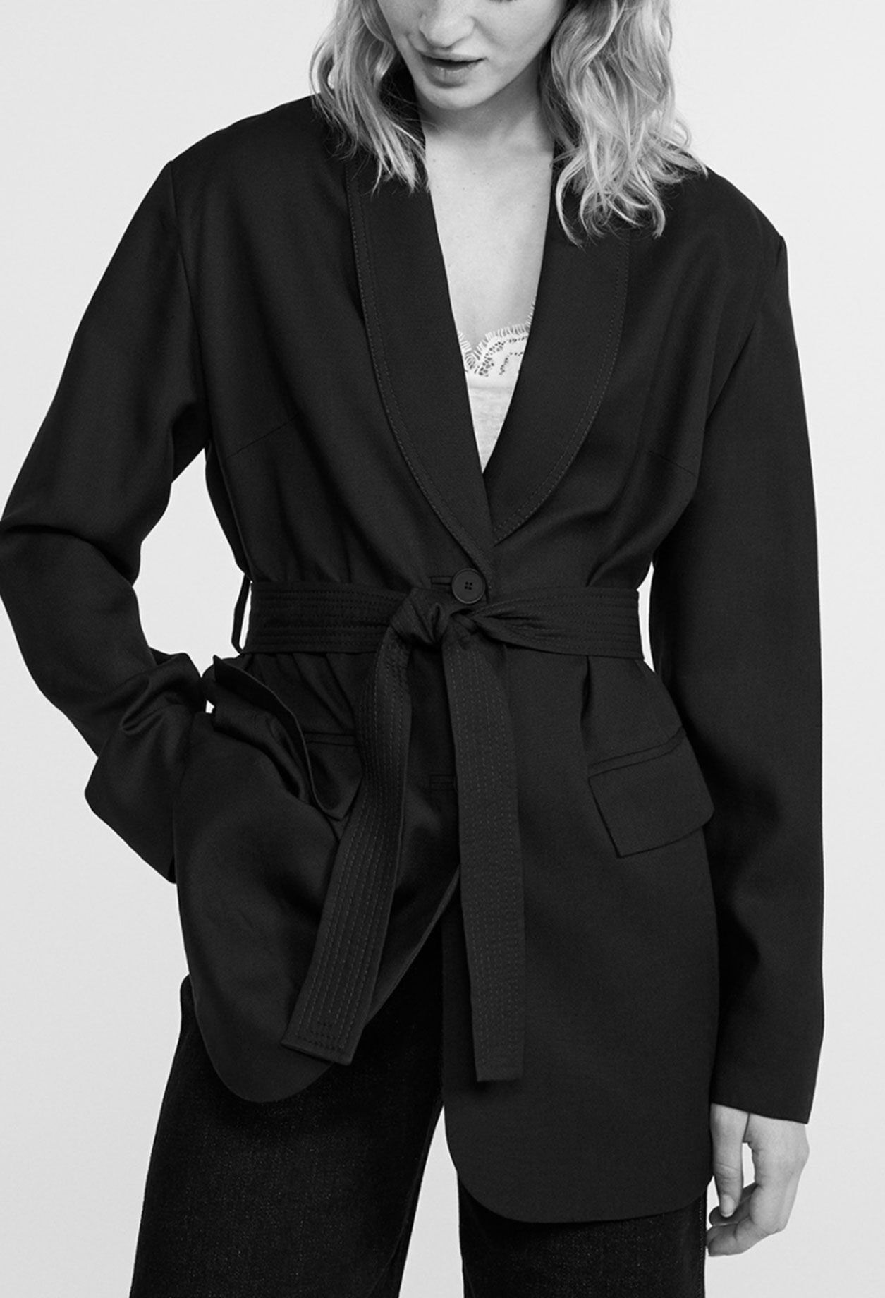 Veste ceinturée