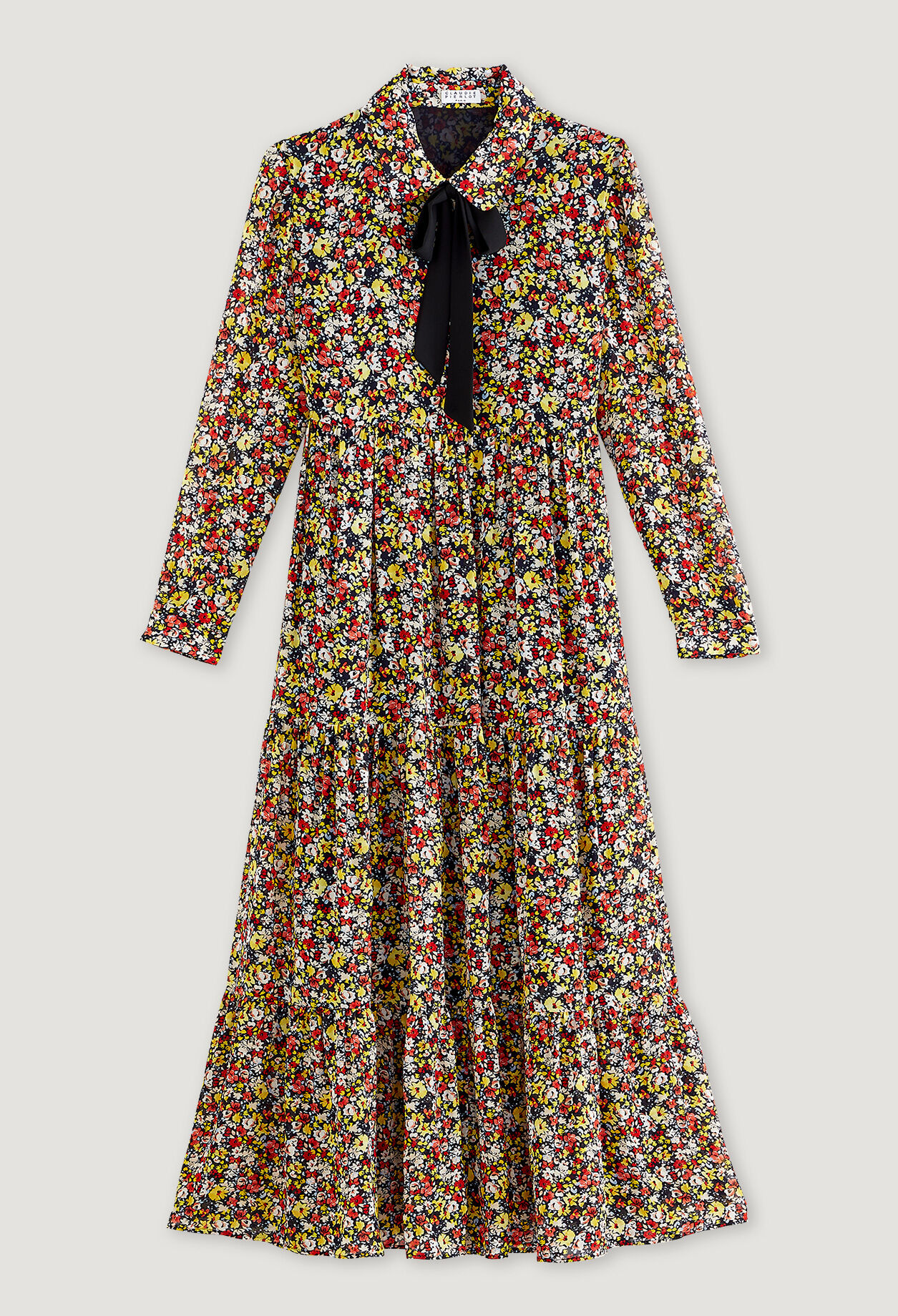 Robe longue fleurie