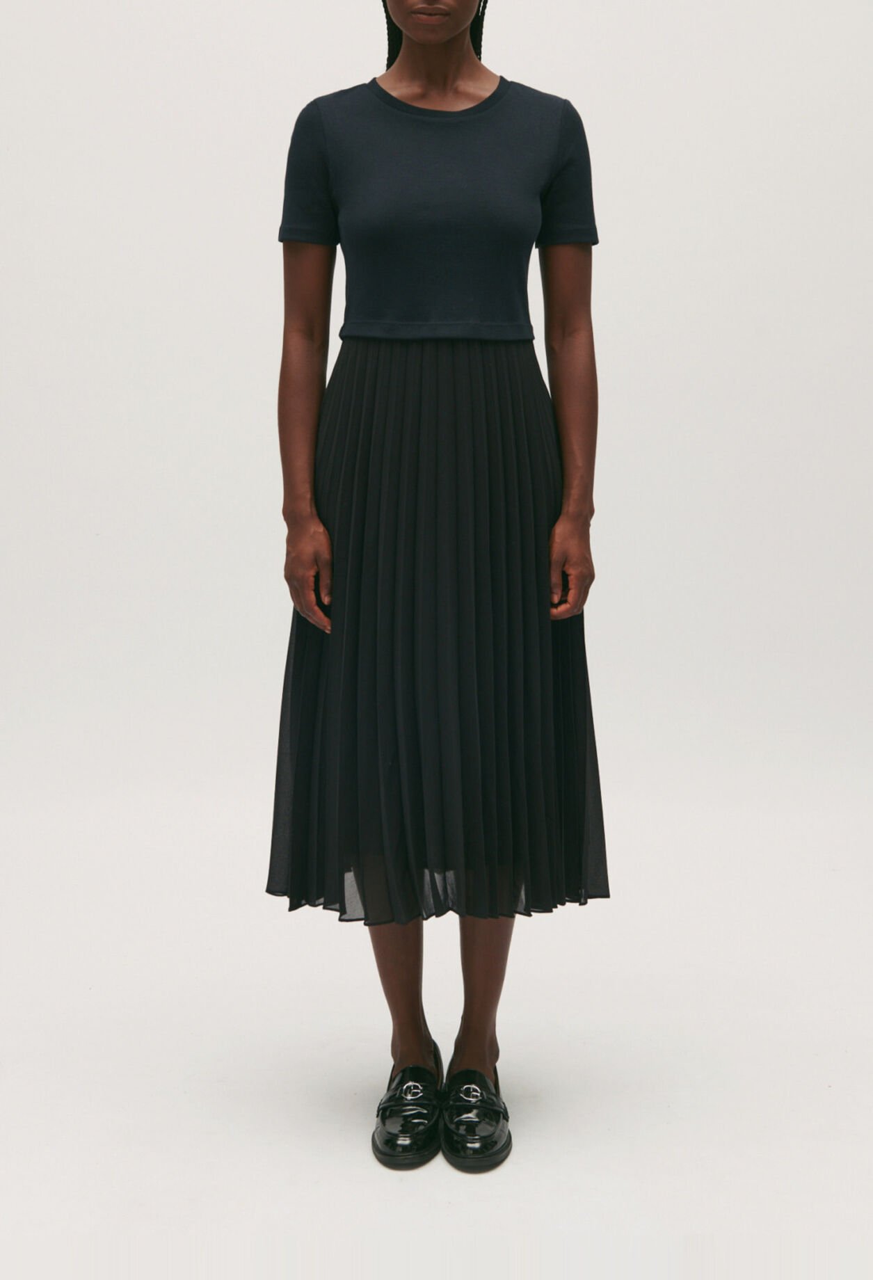 Robe Teli longue bimatière