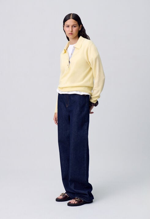 Jean denim brut droit