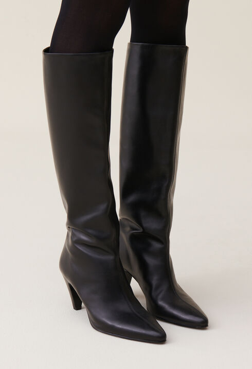 Bottes hautes cuir