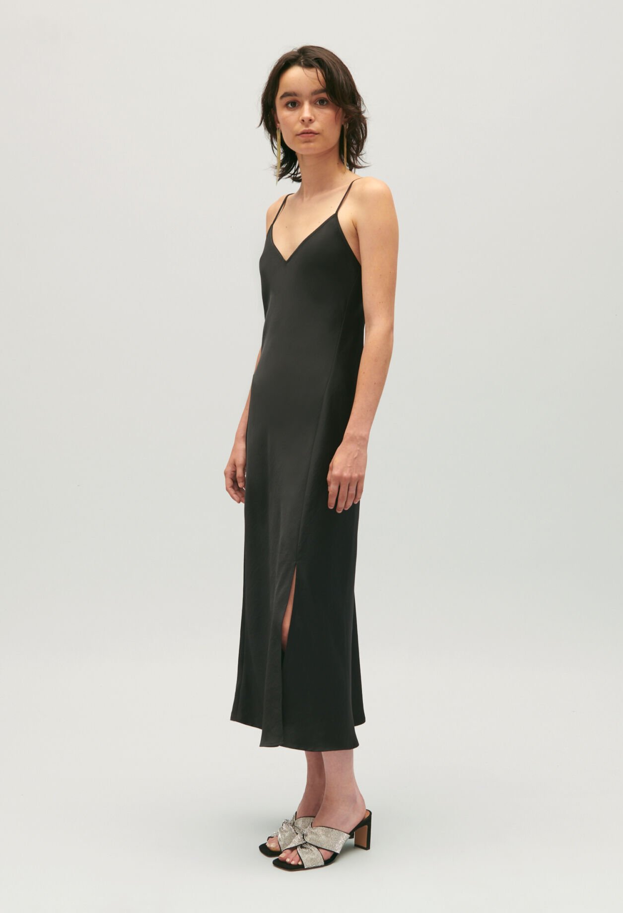 Robe nuisette midi noire