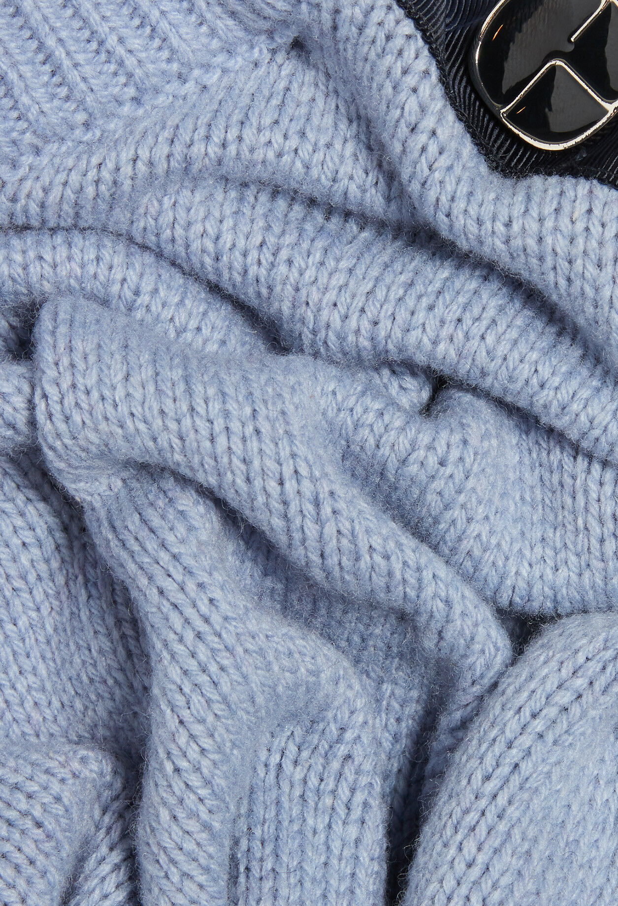 Pull à col cheminée bicolore