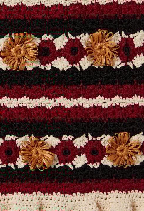 Jupe courte crochet