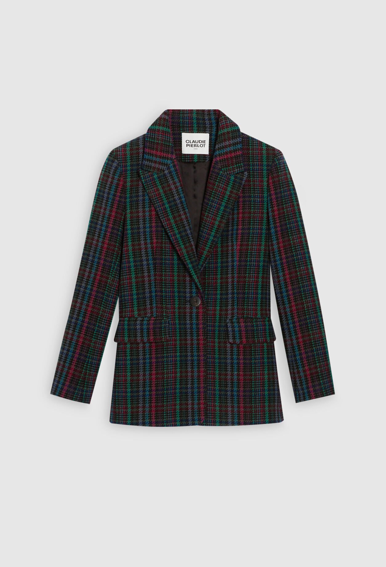 Veste à motif tartan