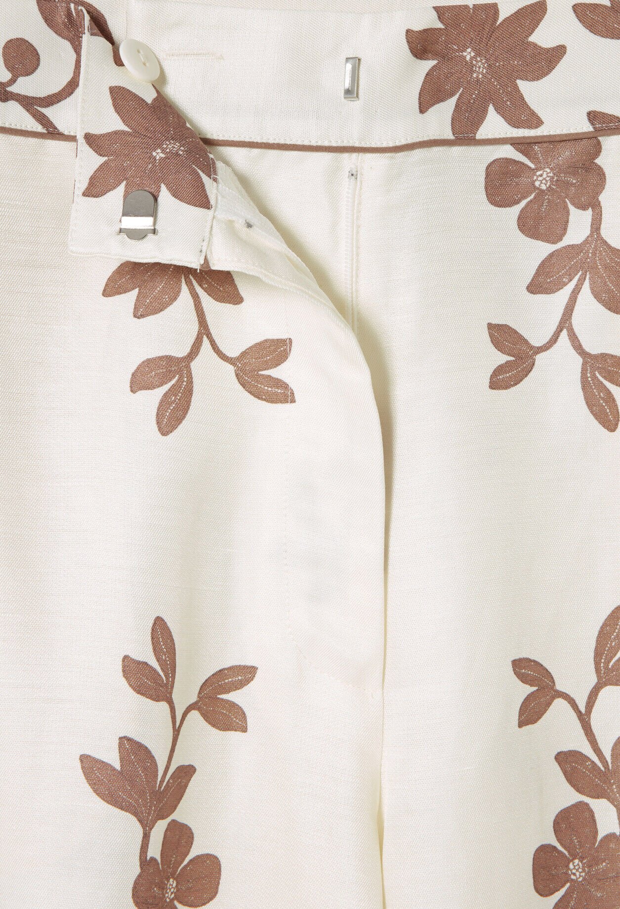 Pantalon large fleurs