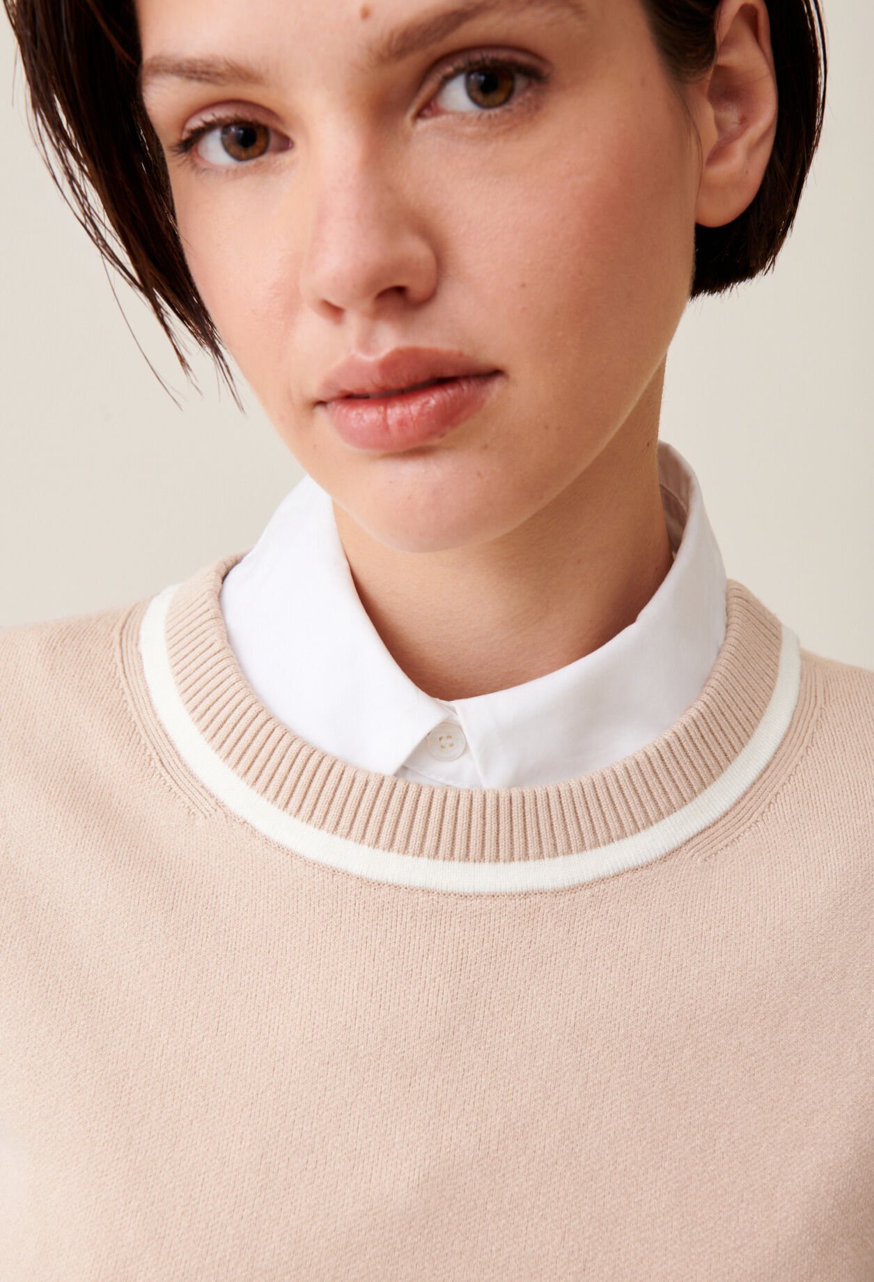 Pull maille rayures