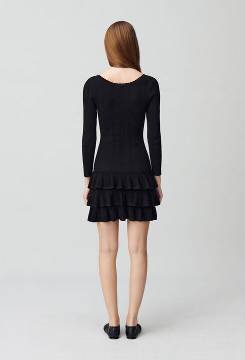 Robe courte maille fine
