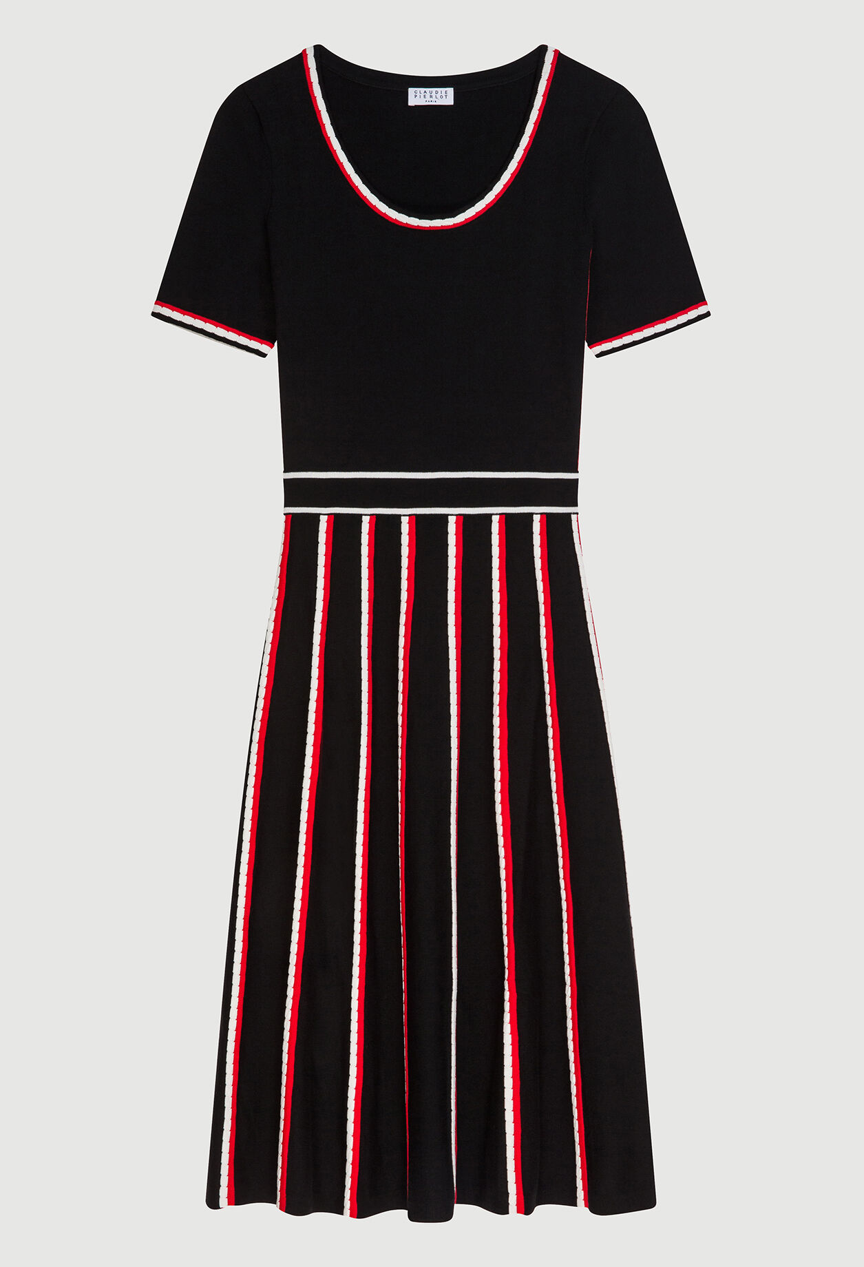 Robe en maille mi-longue