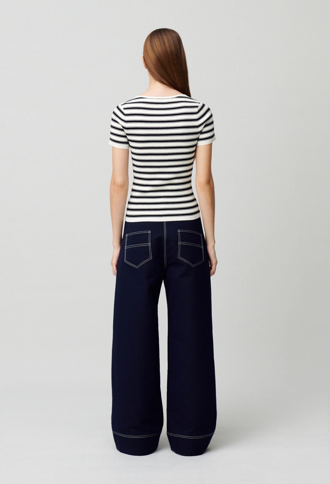 Top marinière maille fine