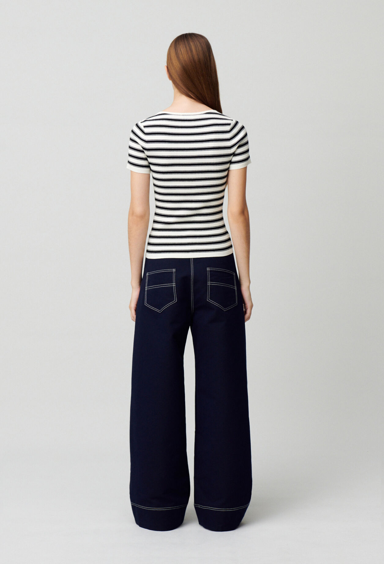 Top marinière maille fine