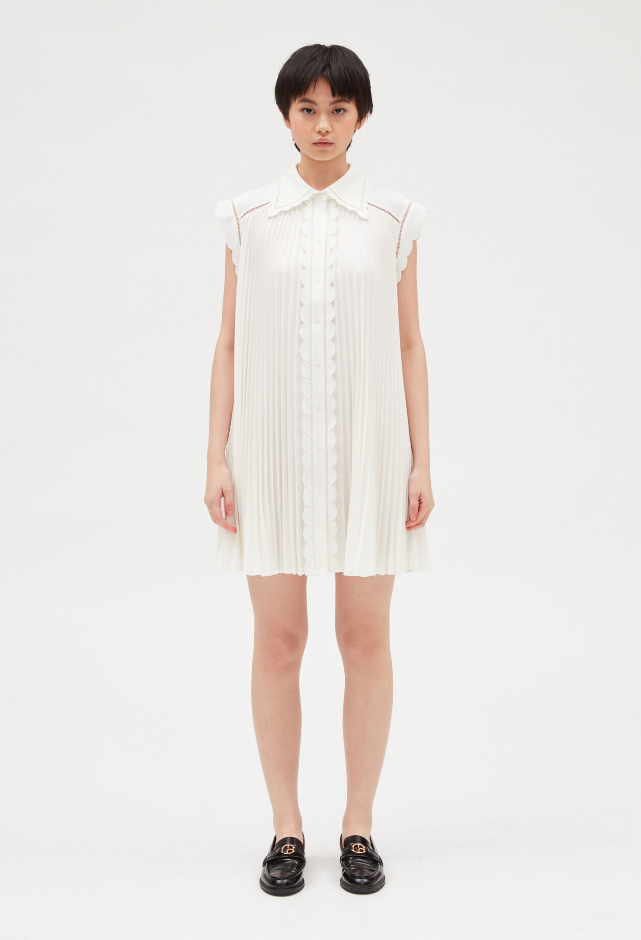 Robe courte plissee pour femme Claudie Pierlot