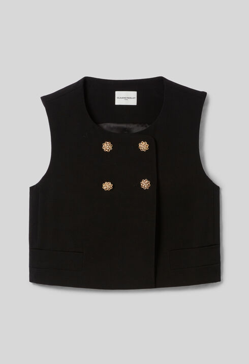 Top veston sans manches