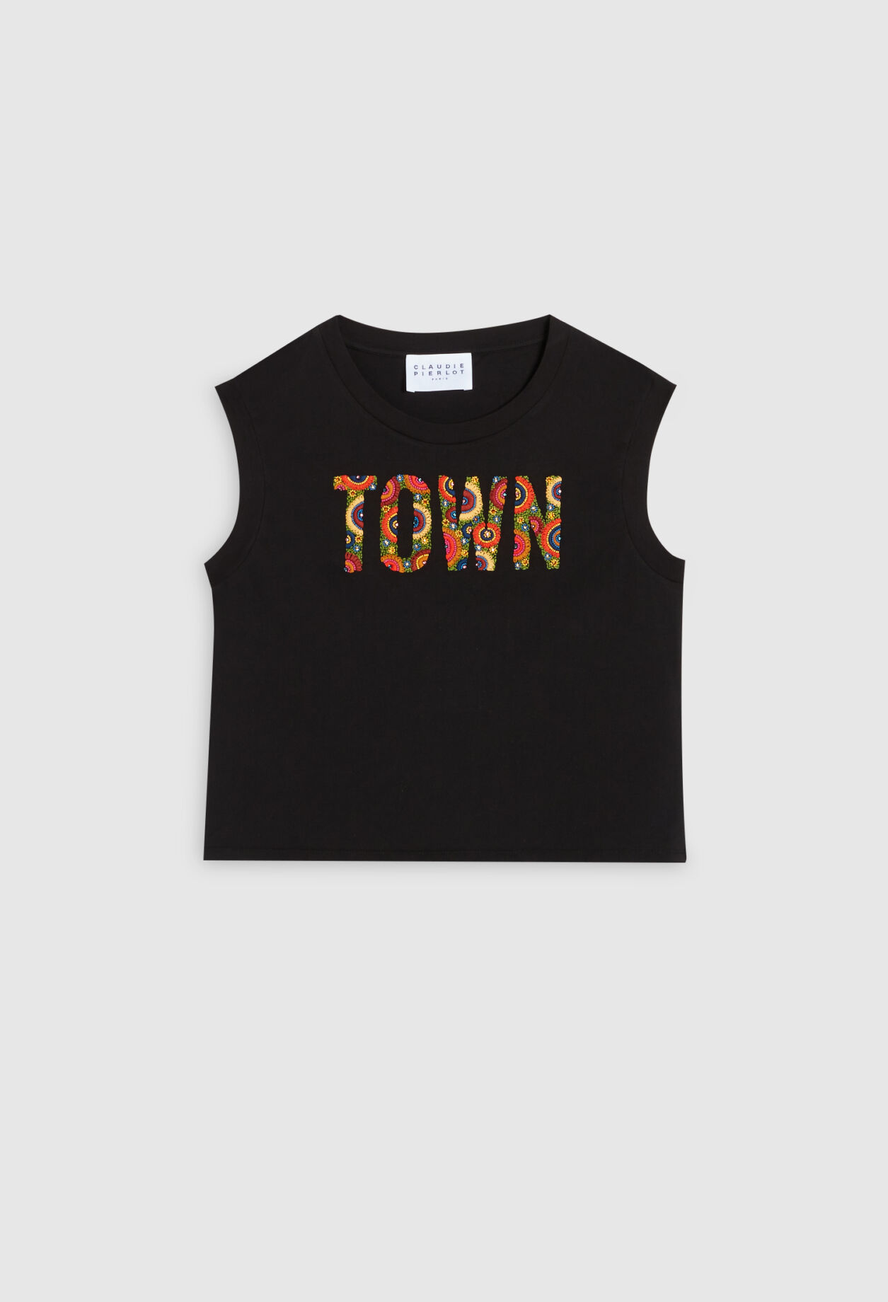 T-shirt brodé en coton