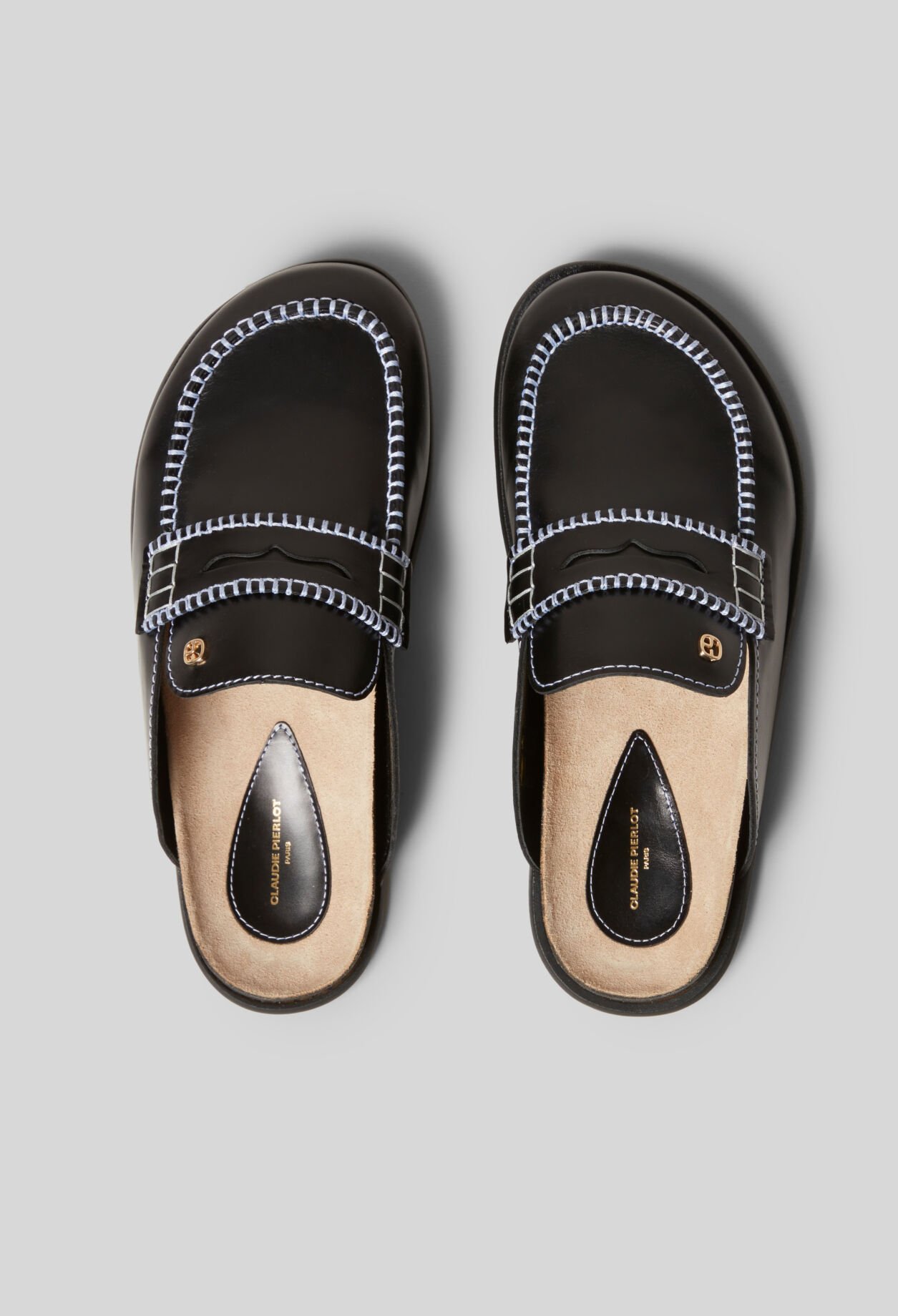 Mules cuir lisse